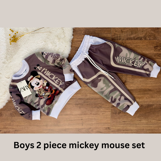 Boys 2 piece mickey mouse set